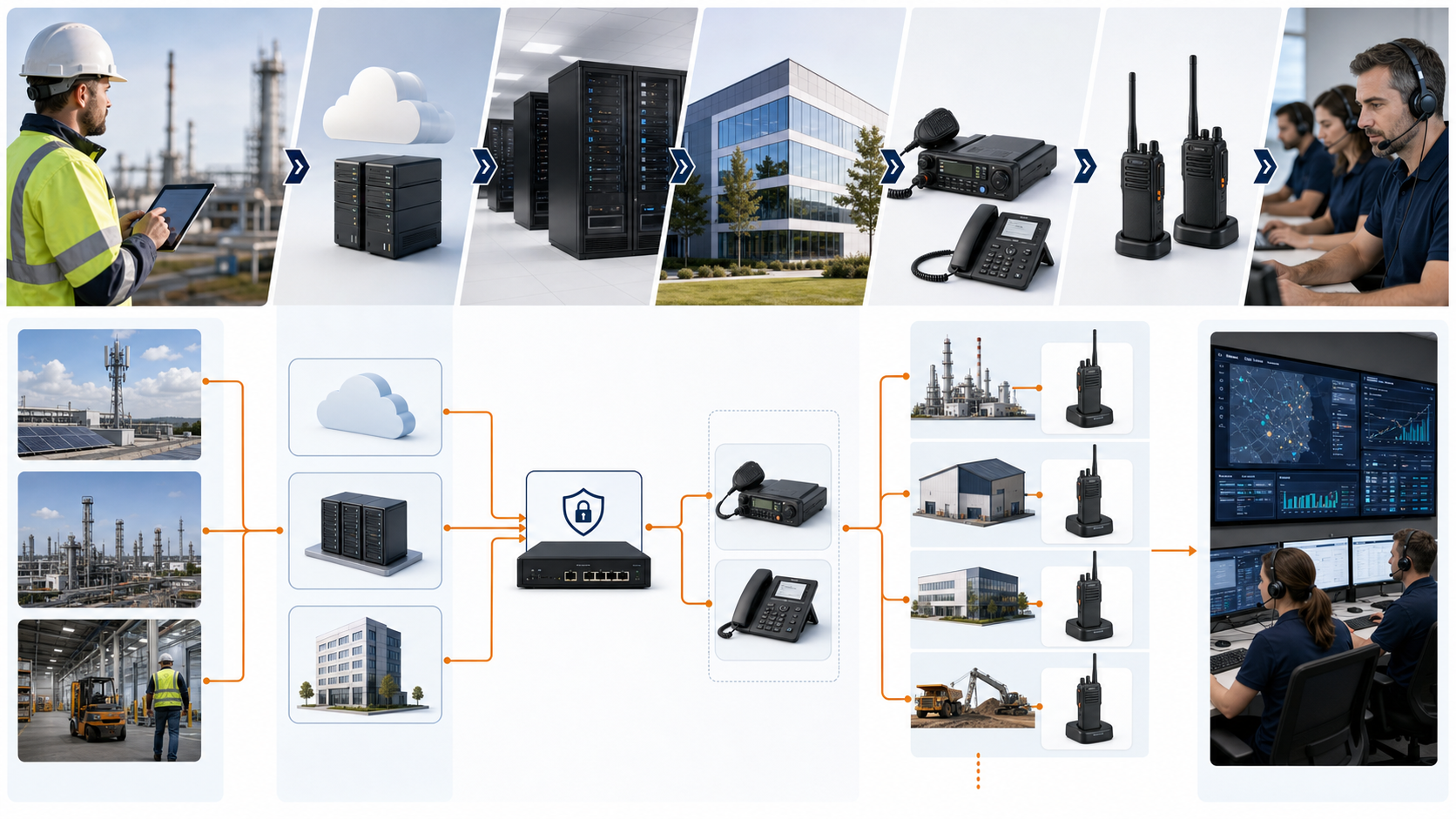 Schéma de déploiement d’une solution Radio LTE