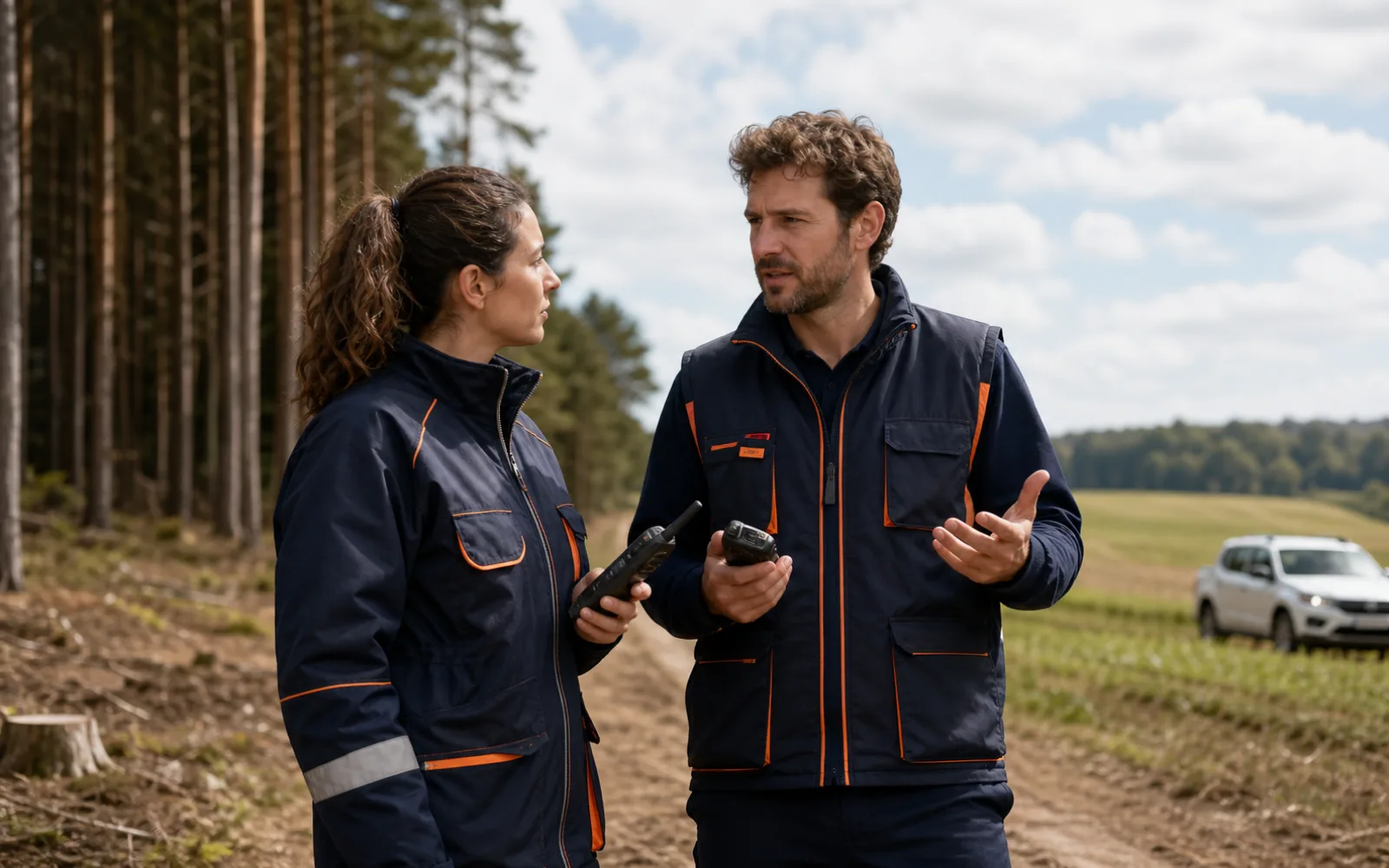 Professionnels agricoles et forestiers équipés de radios LTE